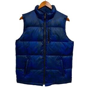 Polo Ralph Lauren Reversible Down Puffer Vest Women’s XL Blue Camo Navy
